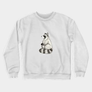 Woodland Raccoon Crewneck Sweatshirt